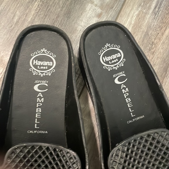 Jeffrey Campbell Havana Last Fling 2 Black Slide Platform Sandal - Picture 3 of 7